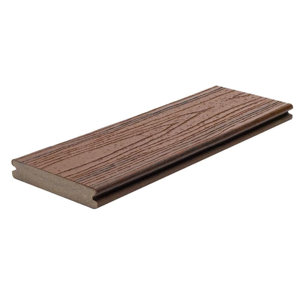 Transcend 1 in. x 6 in. x 12 ft. Lava Rock Grooved Edge Composite Deck Board price history on PriceWatchPro