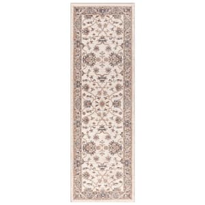 Cashmere Ivory 2 ft.x 7 ft. Traditional Runner Rug