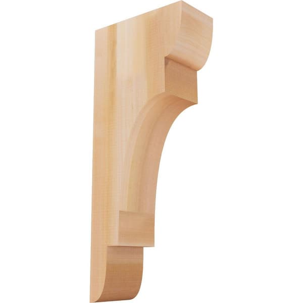 Ekena Millwork 5-1/2 in. x 12 in. x 28 in. Western Red Cedar New Brighton Smooth Corbel