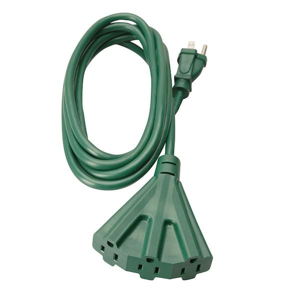 Woods 8 ft. 16/3 SJTW Tri-Source (Multi-Outlet) Yard Master Outdoor Extension Cord