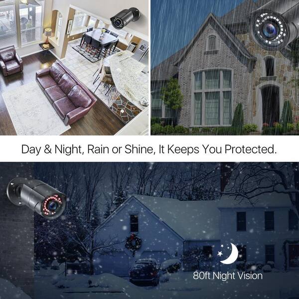 ZOSI Wired 1080p HD Outdoor Home Security Camera 4-In-1 TVI/CVI