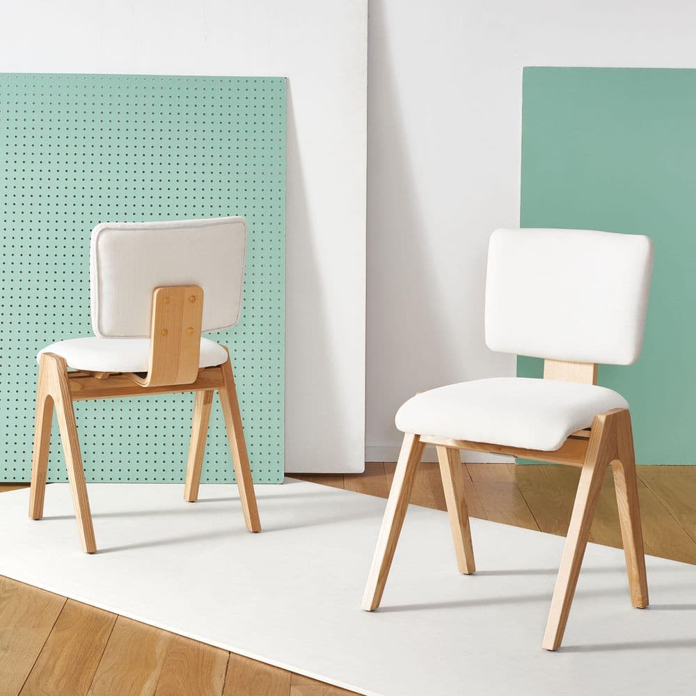 Alisyn Natural/White Alisyn Wood Dining Chair (Set of 2)