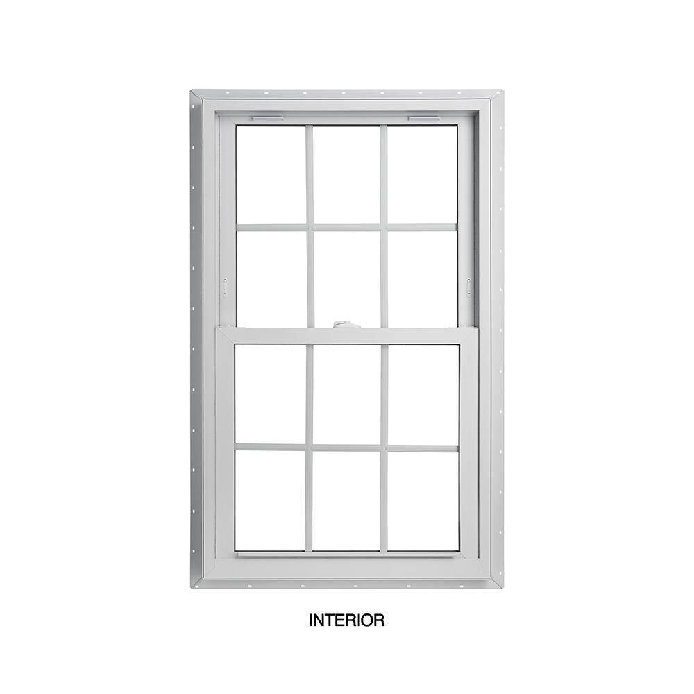 American Craftsman 3575 In X 60 In 70 Series Lowe Sc Argon Glass Double Hung White Vinyl Fin 0568