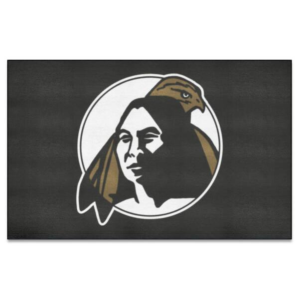 FANMATS UNC Pembroke Braves Black 5 ft. x 8 ft. UltiMat Area Rug 28256