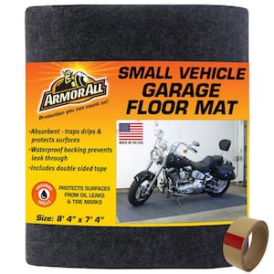 7 ft. 4 in W x 8 ft. 4 in. L Charcoal Gray Commercial/Residential Grade Polyester Garage Flooring Mat