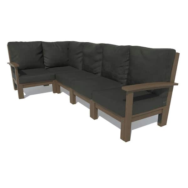 Highwood Bespoke Deep Seating 5Piece Plastic Outdoor Sectional Set