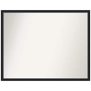 Lucie Black 29 in. W x 23 in. H Rectangle Non-Beveled Wood Framed Wall Mirror in Black