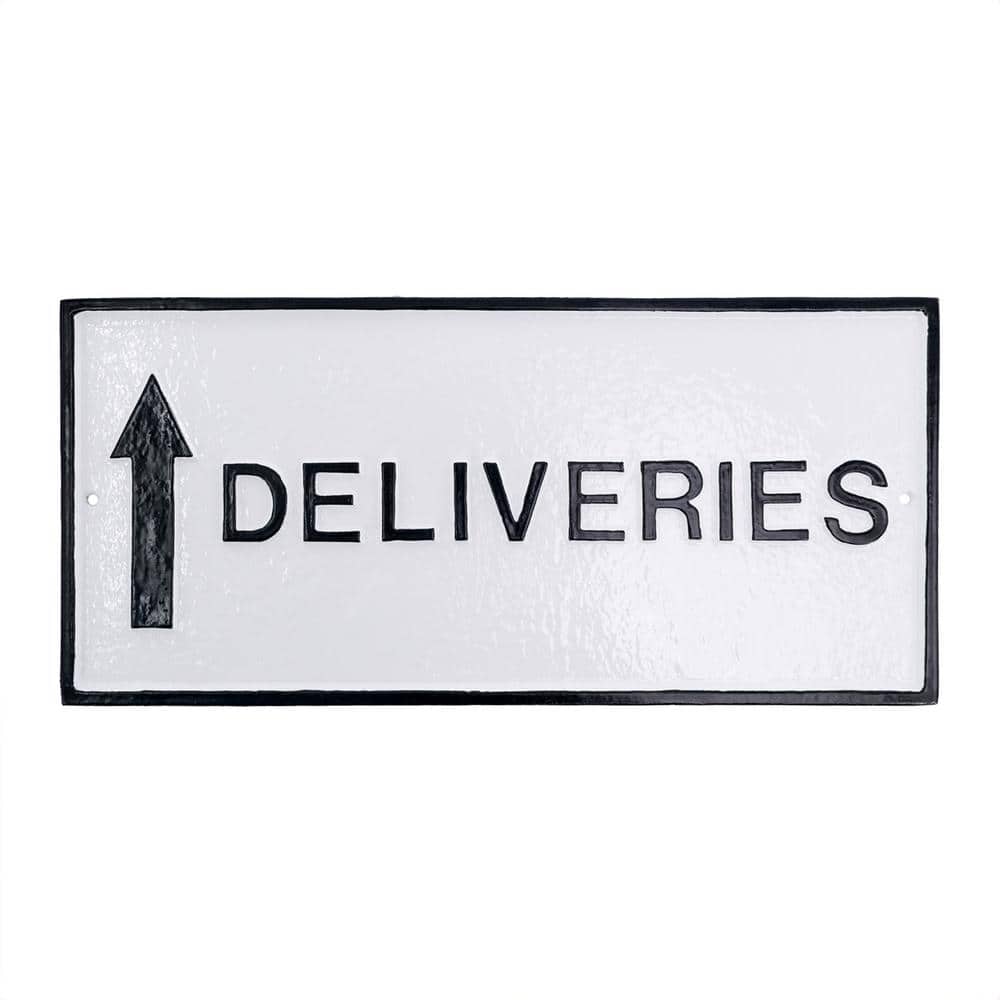 7.25 in. x 15.25 in. Deliveries with Up Arrow Standard Rectangle Wall Statement Plaque - White/Black price history on PriceWatchPro