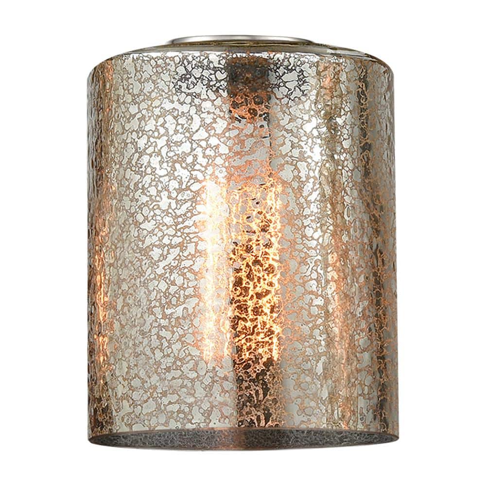 Cobbleskill Oil Rubbed Bronze Mini Drum Pendant with Mercury Glass