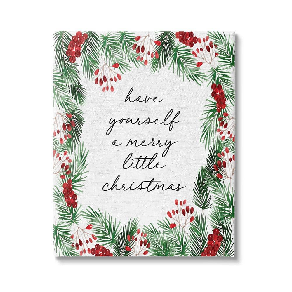 Little Christmas Script by Lettered and Lined 1-Piece Unframed Graphic Print Nature Poster Art Print 48 in. x 36 in. price history on PriceWatchPro