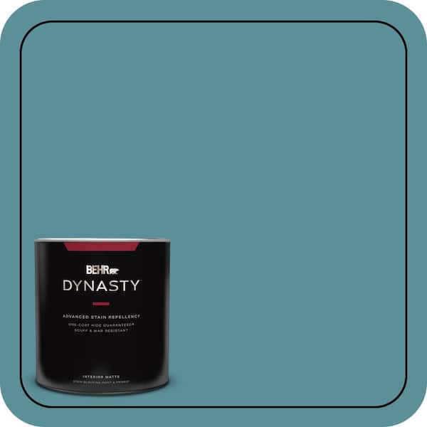 BEHR DYNASTY 1 qt. Home Decorators Collection #HDC-AC-23A Cabana Blue One-Coat Hide Matte Interior Stain-Blocking Paint & Primer