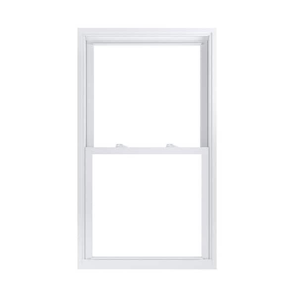 American Craftsman 30.75 in. x 53.25 in. 70 Pro Series White Double Hung Low-E Argon PS Glass Vinyl Replacement Window, Screen Incl
