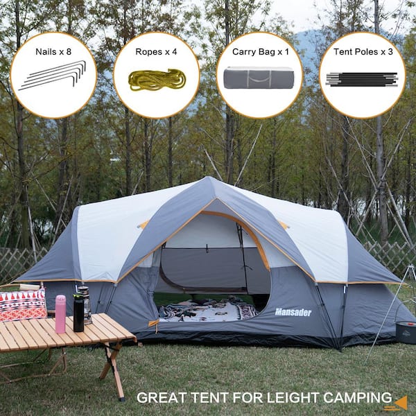 GARSING 13 x 6-Person Family Camping Tent Pop up