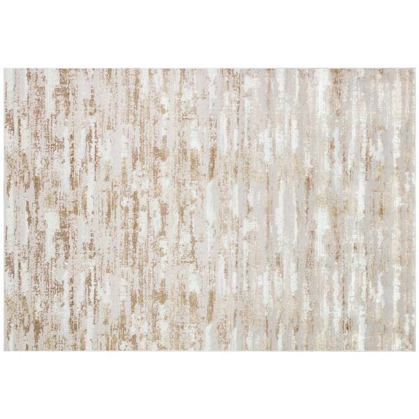 Amazing Rugs Milano Home Beige 3 ft. x 5 ft. Woven Area Rug