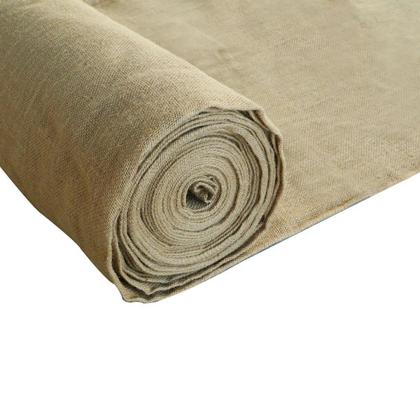 Unbranded 36 in. x 100 yds. Burlap Fabric Roll Tree Wrap Rolls for Weed Barrier Birthday, Christmas Decorations