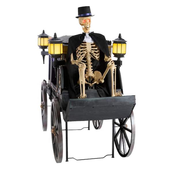 5 FT Grave & Bones Animated LED Hearse