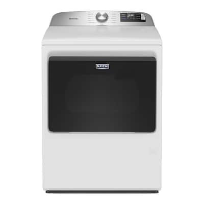 7.4 cu. ft. vented Top Load Gas Dryer in White with Extra Power