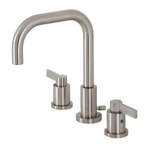 NuvoFusion 8 in. Widespread 2-Handle Bathroom Faucet in Brushed Nickel