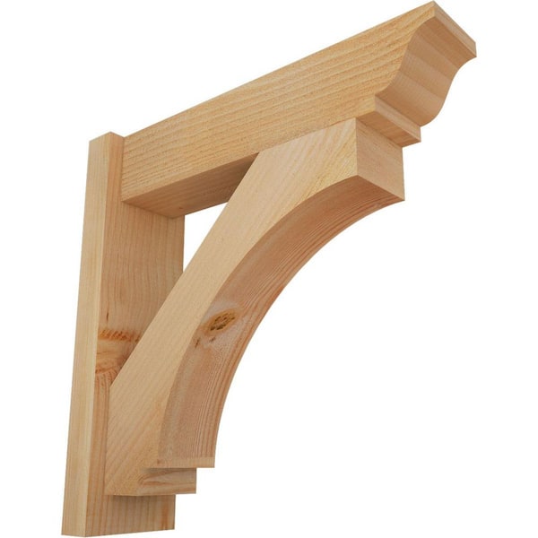 Ekena Millwork 6 in. x 22 in. x 22 in. Douglas Fir Imperial Traditional Rough Sawn Outlooker