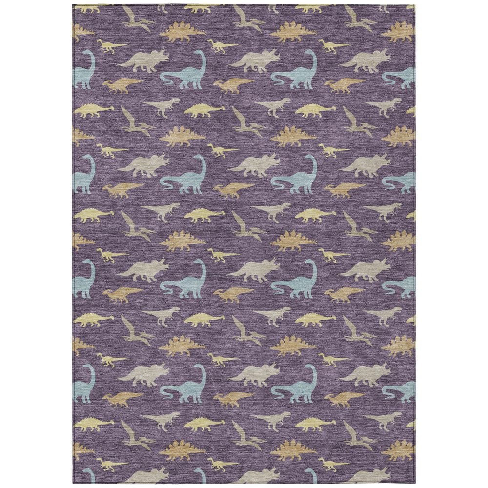 Chantille Machine Washable Indoor/Outdoor Abstract ACN2622 Plum 10 ft. x 14 ft. Area Rug price history on PriceWatchPro