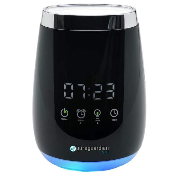 Pure Guardian Ultrasonic Cool Mist Deluxe Aromatherapy Essential Oil Diffuser with Touch Controls and Alarm Clock