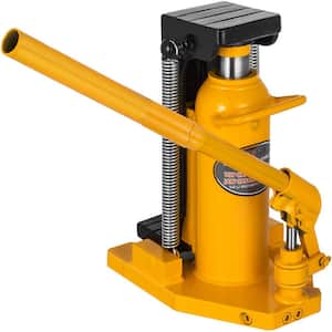 Toe Jack Lift Hydraulic Machine 5-Ton to 10-Ton Air Hydraulic Toe Jack Proprietary Heat-Treated Steel, Yellow