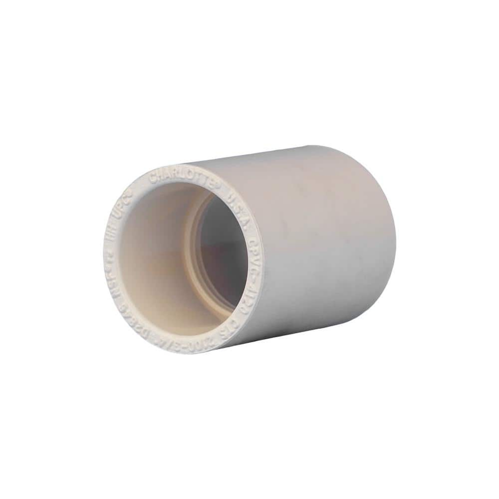 Charlotte Pipe 1/2 in. CTS CPVC Coupling CTS 02100C 0600HD - The Home Depot