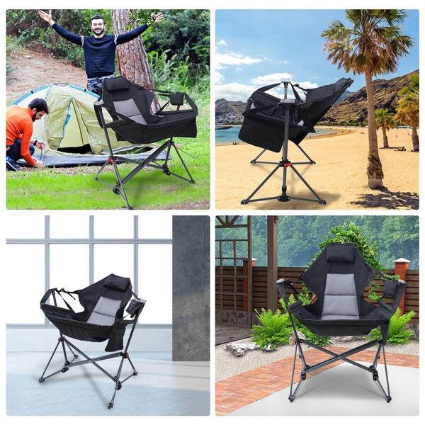 Portable Hammock Camping Chair, Swing Chair, Lightweight Rocking