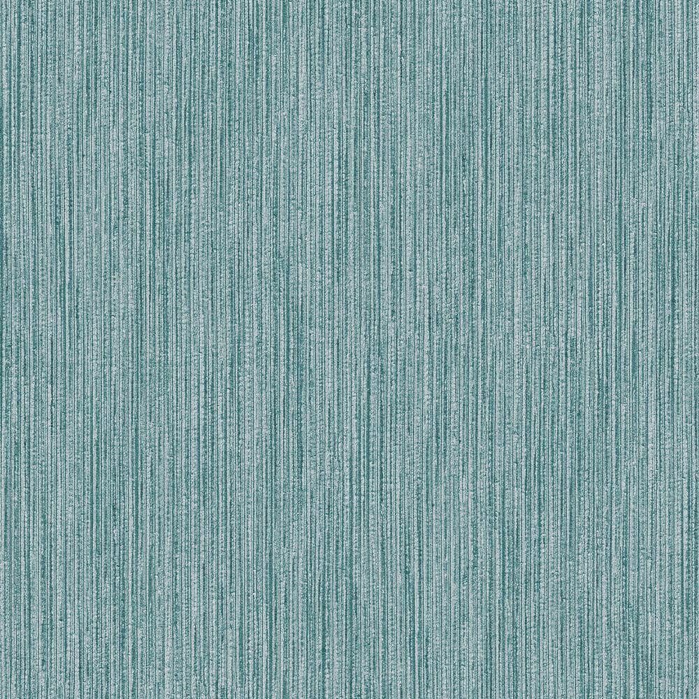 Special FX Metallic Vertical Textile Textured Wallpaper in Green and Blue