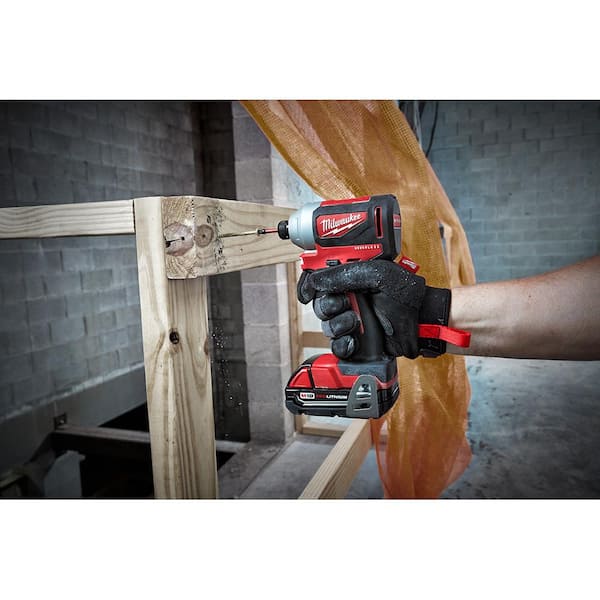 Milwaukee M18 18V Lithium-Ion Brushless Cordless Hammer Drill/Impact Combo  Kit (2-Tool) with Batteries, Charger and Bag 2893-22CX The Home Depot