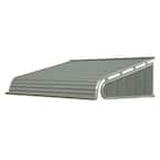 6 ft. 1500 Series Door Canopy Aluminum Fixed Awning (12in. H x 42 in. D) in Graystone