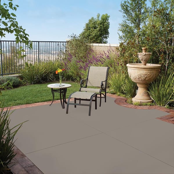 5 gal. #PFC-73 Pebbled Path Solid Color Flat Interior/Exterior Concrete Stain