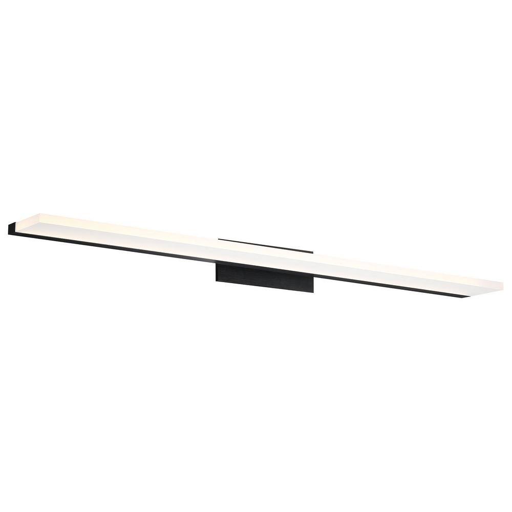 Sleek Black Aluminum 36" LED Bathroom Vanity Light with Acrylic Diffuser