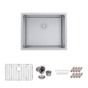 Bryn 16-Gauge Stainless Steel 22 in. Single Bowl Undermount Kitchen Sink with Bottom Grid and Drain