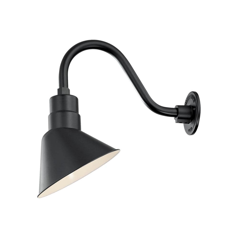 R Series 1-Light 11 in. Satin Black Angle Shade price history on PriceWatchPro