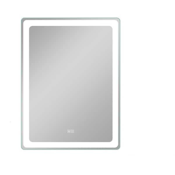 Unbranded 24 in. W x 32 in. H Rectangular Frameless Wall LED Mirror Wall Bathroom Vanity Mirror