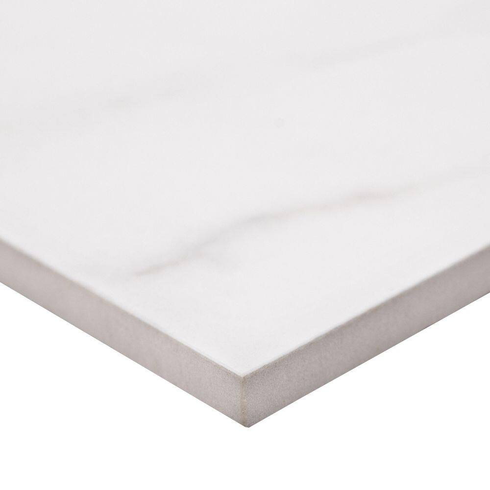 Calacatta Lucca 24" x 24" Polished Porcelain Marble Look Tile