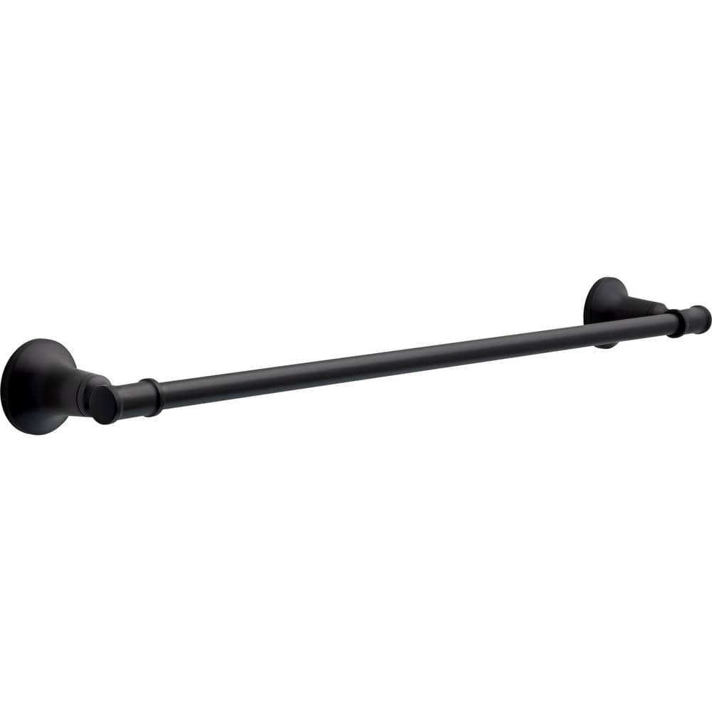 Delta Chamberlain 24 in. Wall Mount Towel Bar in Matte Black