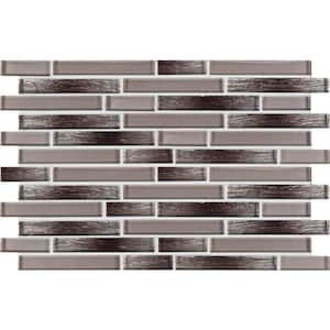 Champagne Blend 12 in. x12 in. Glossy Glass Mosaic Tile (1 sq. ft. / each)