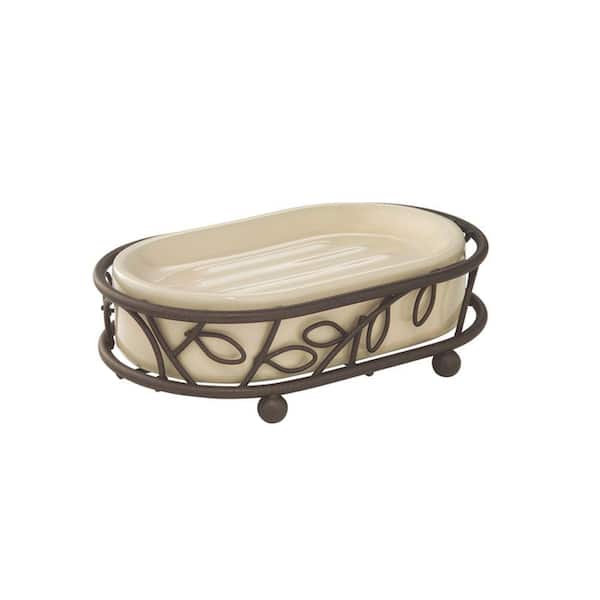 interDesign Twigz Soap Dish in Bronze and Vanilla