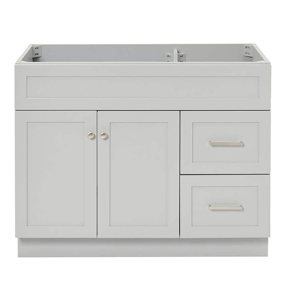 Hamlet 42" Grey Solid Wood Freestanding Single Vanity Cabinet