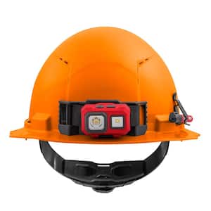 BOLT Orange Type 1 Class C Full Brim Vented Hard Hat with 4-Point Ratcheting Suspension (10-Pack)