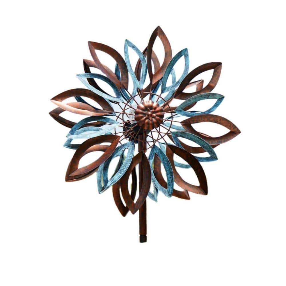 Solar Large Outdoor Metal Wind Spinners 09BZ9XDX7 - The Home Depot