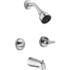 Glacier Bay Aragon 2-Handle 1-Spray Tub And Shower Faucet In Chrome ...