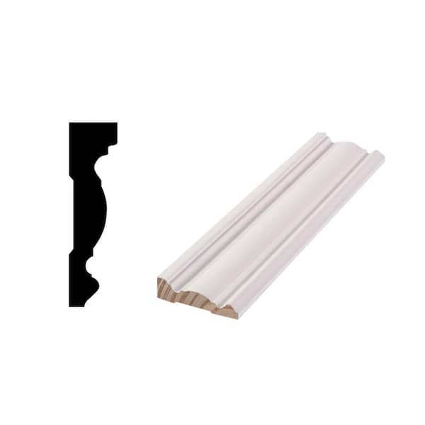 Woodgrain Millwork C322 5/8 in. x 2-1/2 in. x 170 in. Prime Finger-Joint Propack Casing Moulding