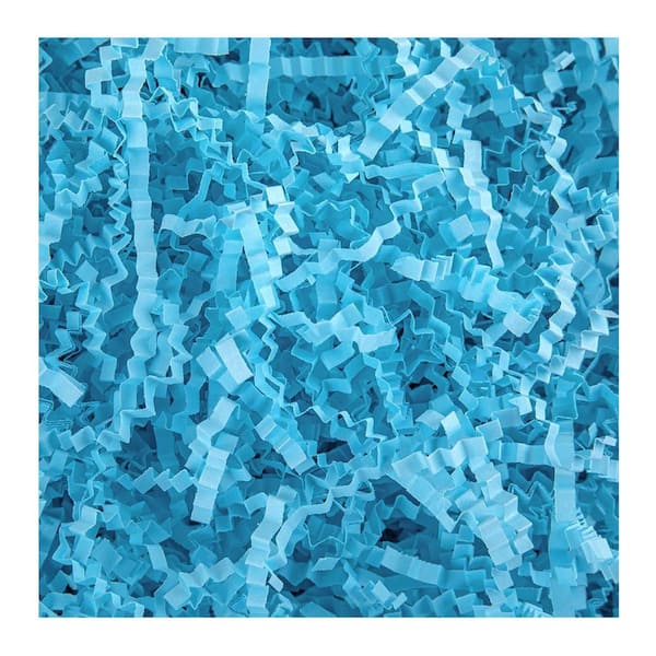 N/A 1 lb. Crinkle Paper Filler for Gift Boxes Baskets Wrapping and Filling Easter Birthday Wedding Christmas Blue