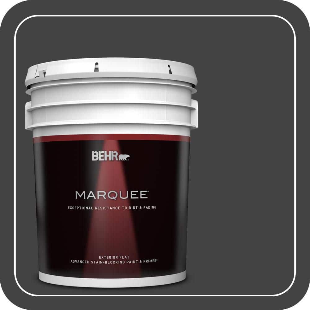 5 gal. #S-H-790 Black Suede Flat Exterior Paint & Primer price history on PriceWatchPro