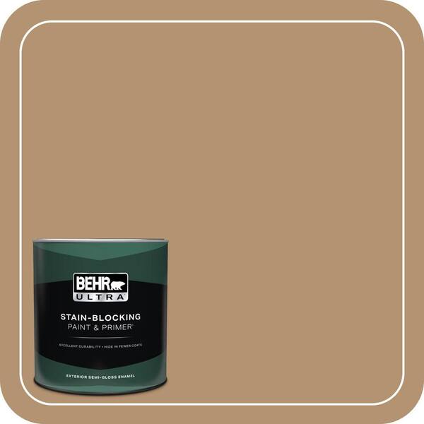 BEHR ULTRA 1 qt. #QE-30 Keystone Semi-Gloss Enamel Exterior Paint & Primer