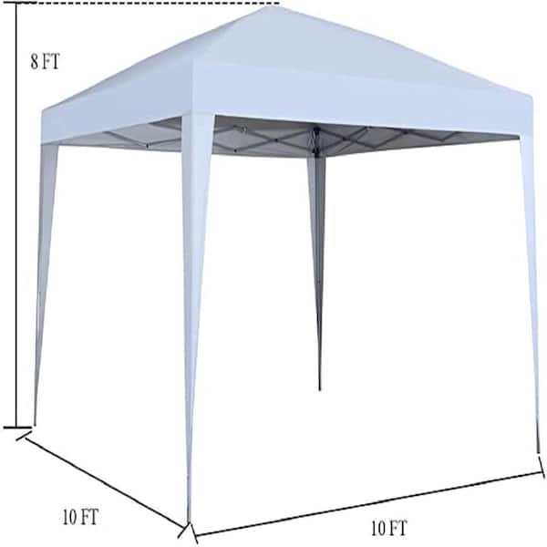 White Canopy Flat top outdoor shed 