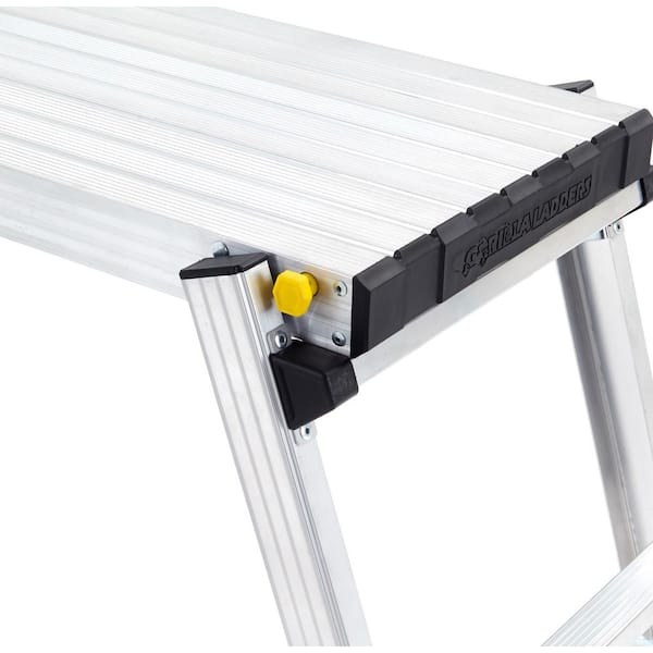 Gorilla Ladders - 47 in. x 12 in. x 20 in. Aluminum Slim-Fold Work Platform with 250 lb. Load Capacity